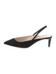 Armani Collezioni Suede Slingback Pumps
