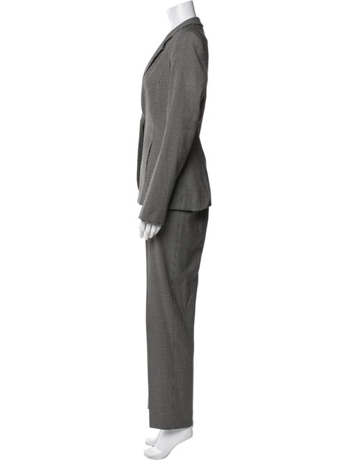 Armani Collezioni Plaid Print Pantsuit