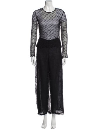 Armani Collezioni Lace Pattern Pantsuit