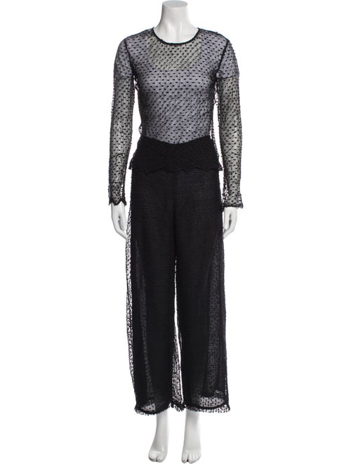 Armani Collezioni Lace Pattern Pantsuit