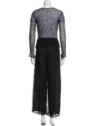 Armani Collezioni Lace Pattern Pantsuit
