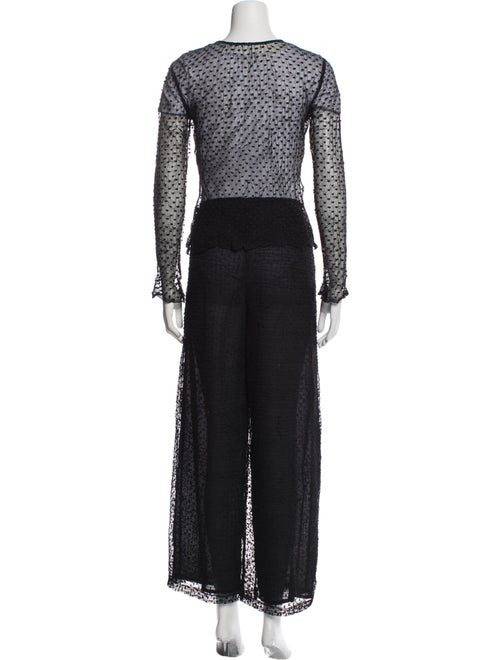 Armani Collezioni Lace Pattern Pantsuit