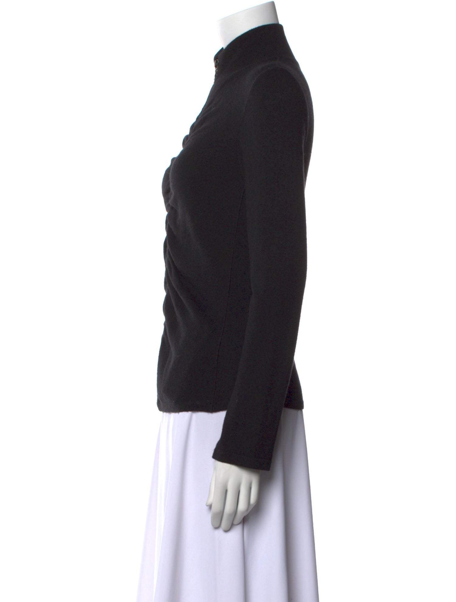 Armani Collezioni Cashmere Mock Neck Sweater