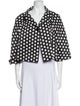 Armani Collezioni Wool Polka Dot Print Blazer