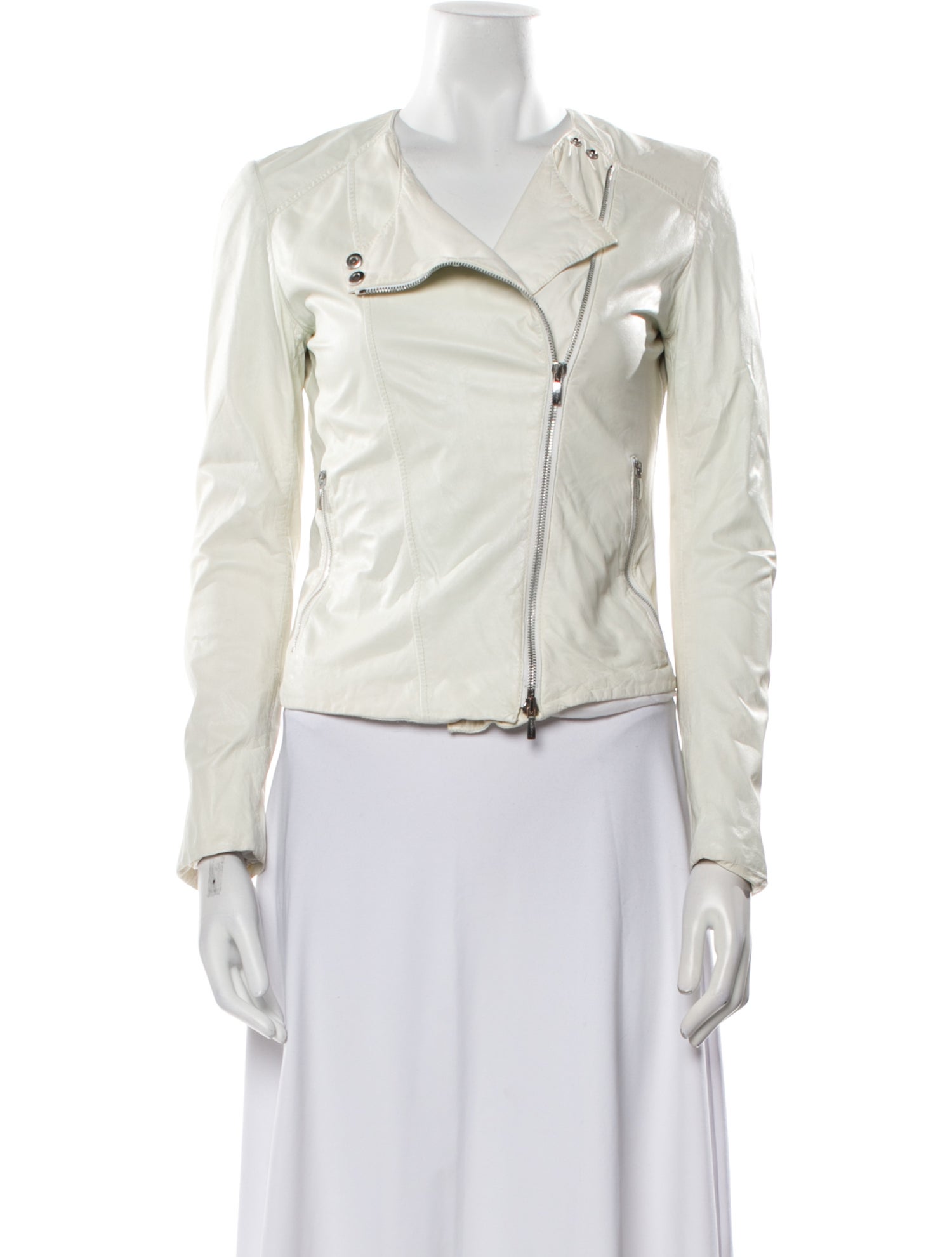 Armani Collezioni Leather Biker Jacket