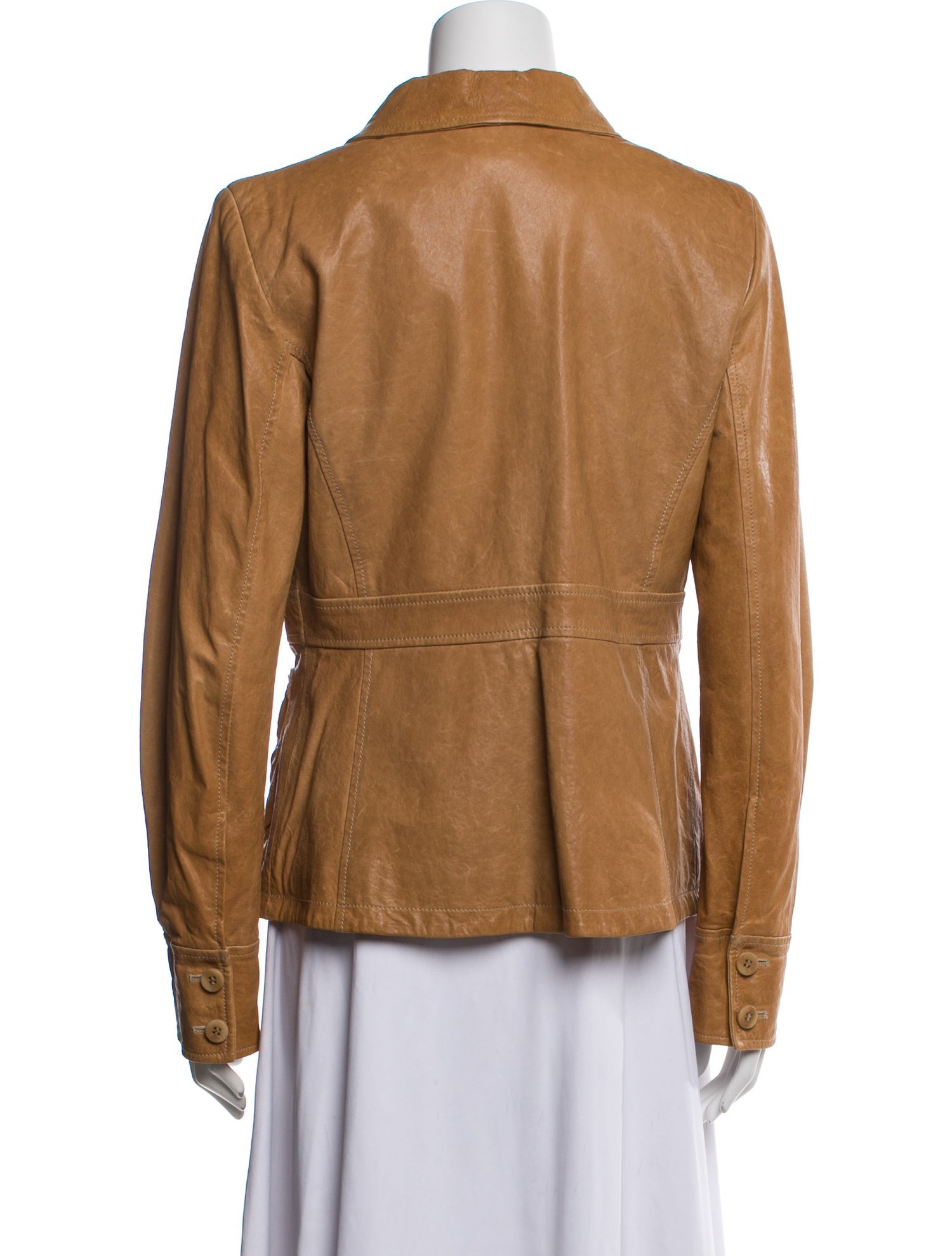 Armani Collezioni Leather Utility Jacket