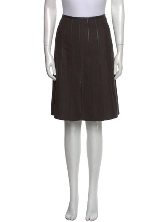 Armani Collezioni Virgin Wool Knee-Length Skirt