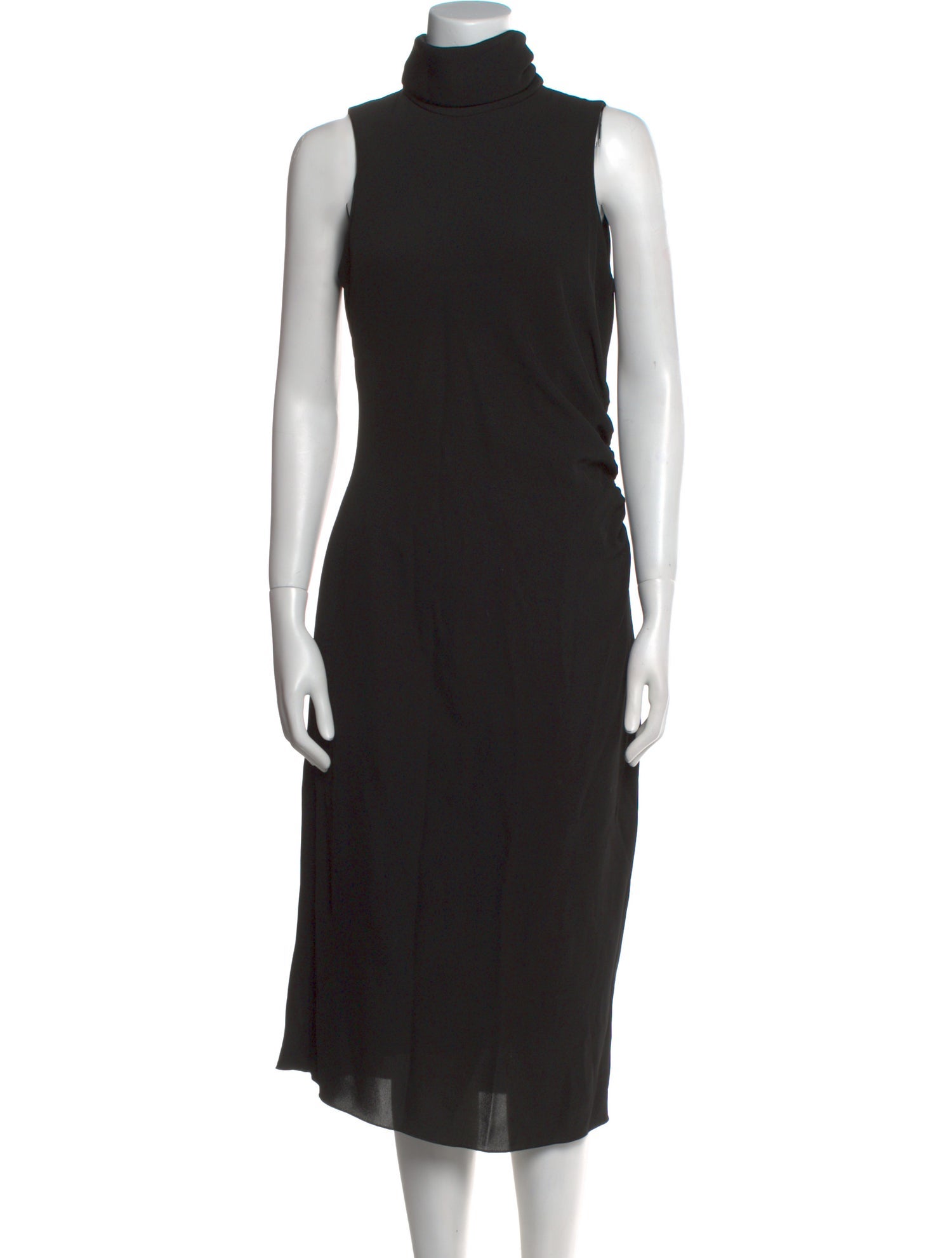 Armani Collezioni Turtleneck Midi Length Dress