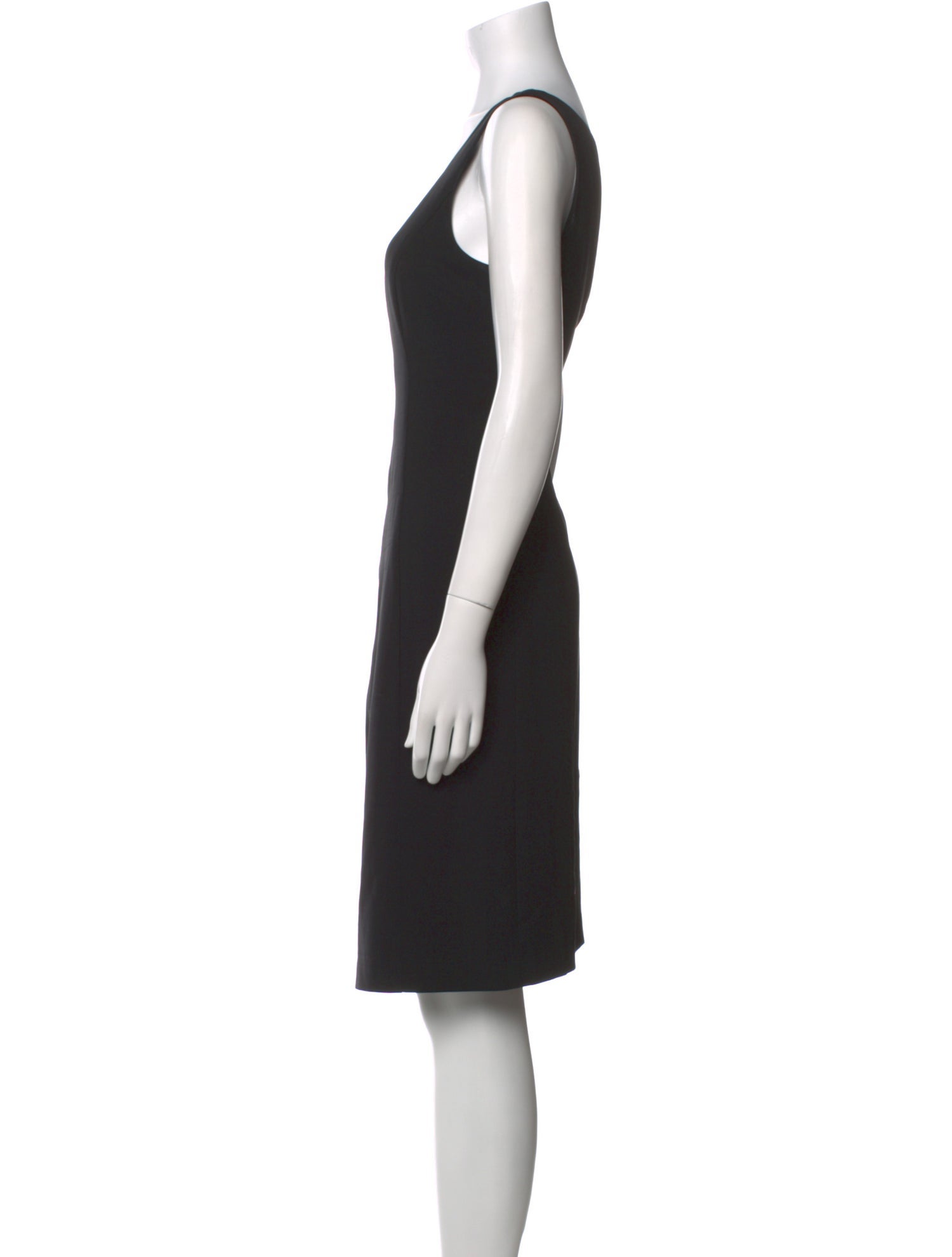 Armani Collezioni Virgin Wool Knee-Length Dress
