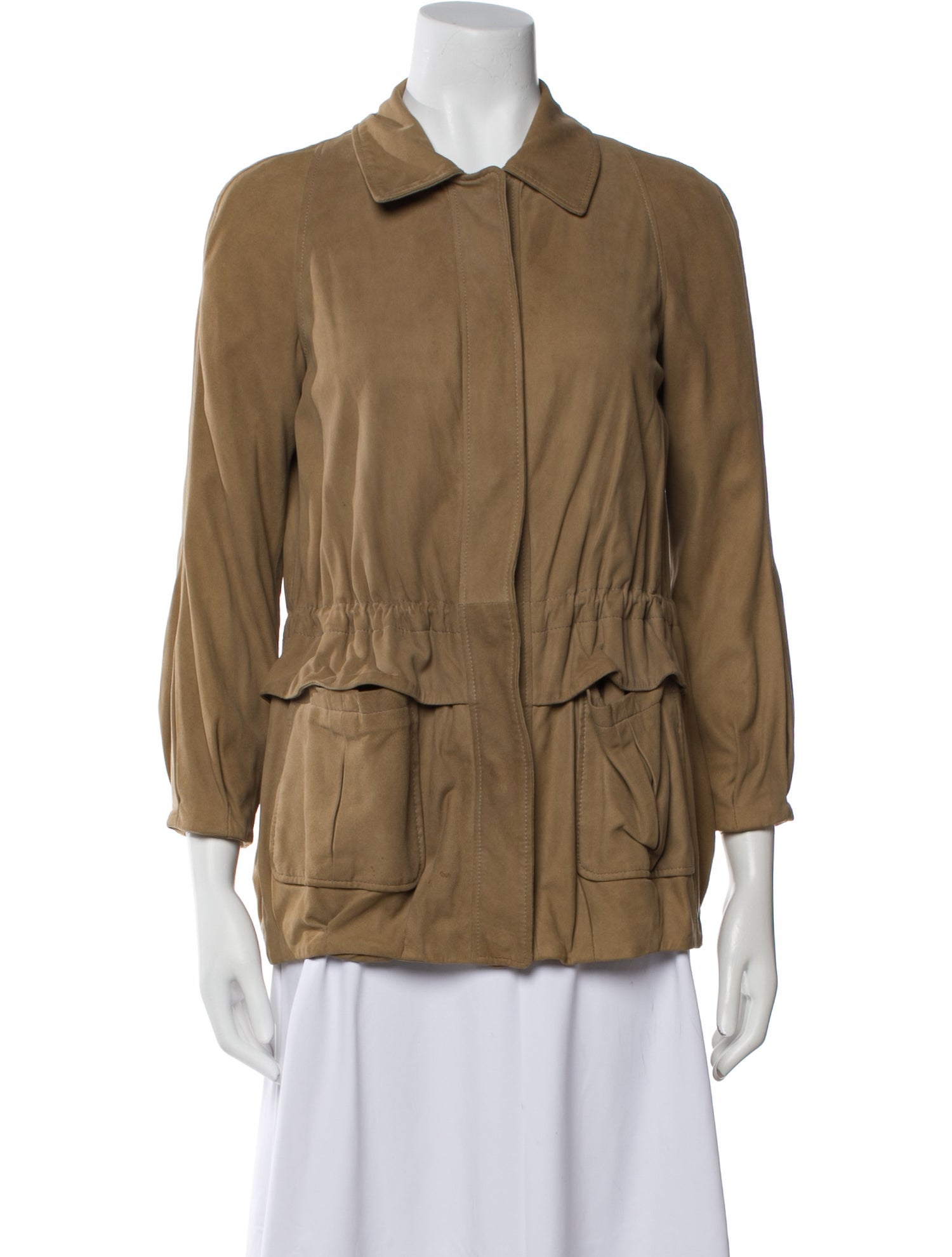 Armani Collezioni Leather Utility Jacket