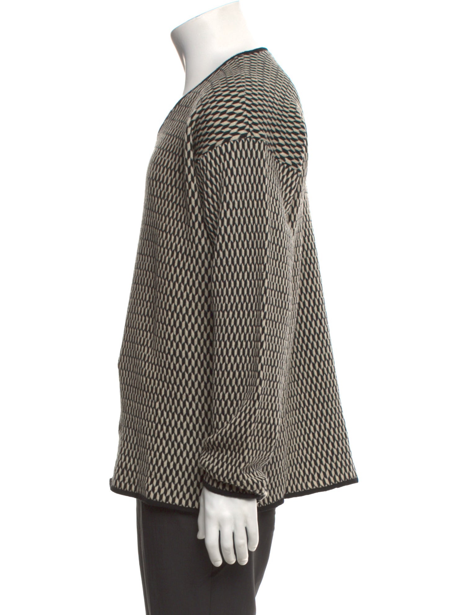 Armani Collezioni Merino Wool Printed Pullover
