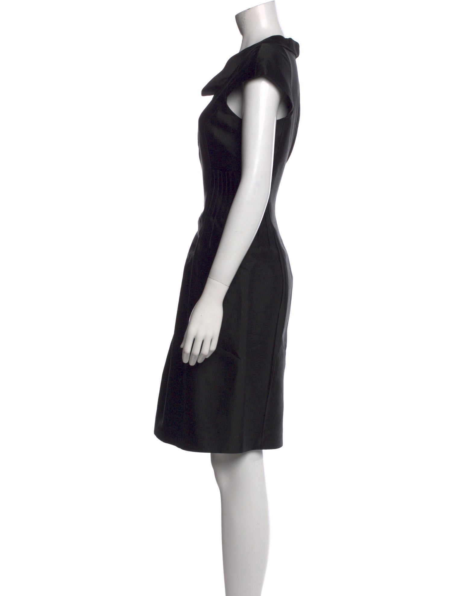 Armani Collezioni Square Neckline Knee-Length Dress