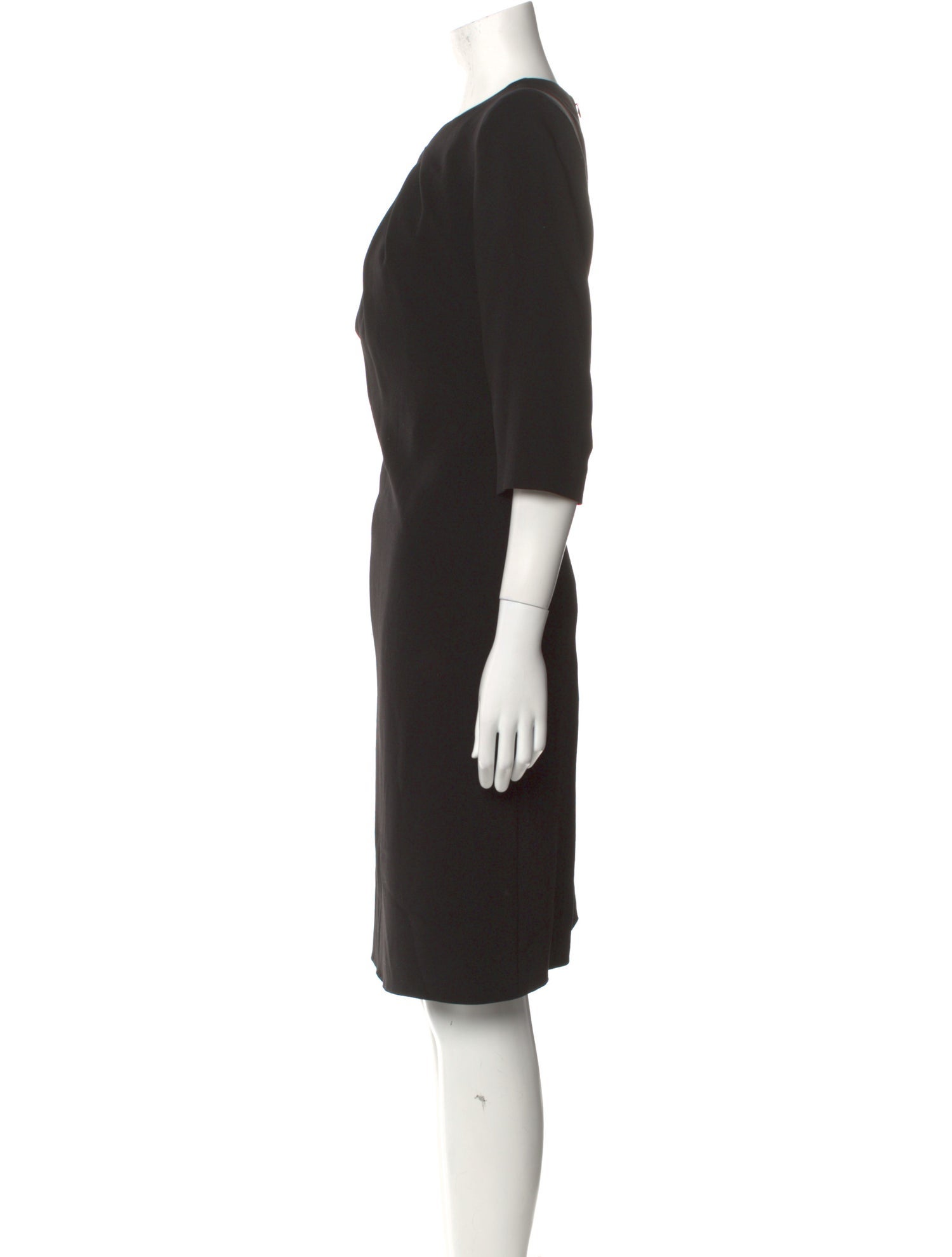 Armani Collezioni Crew Neck Knee-Length Dress