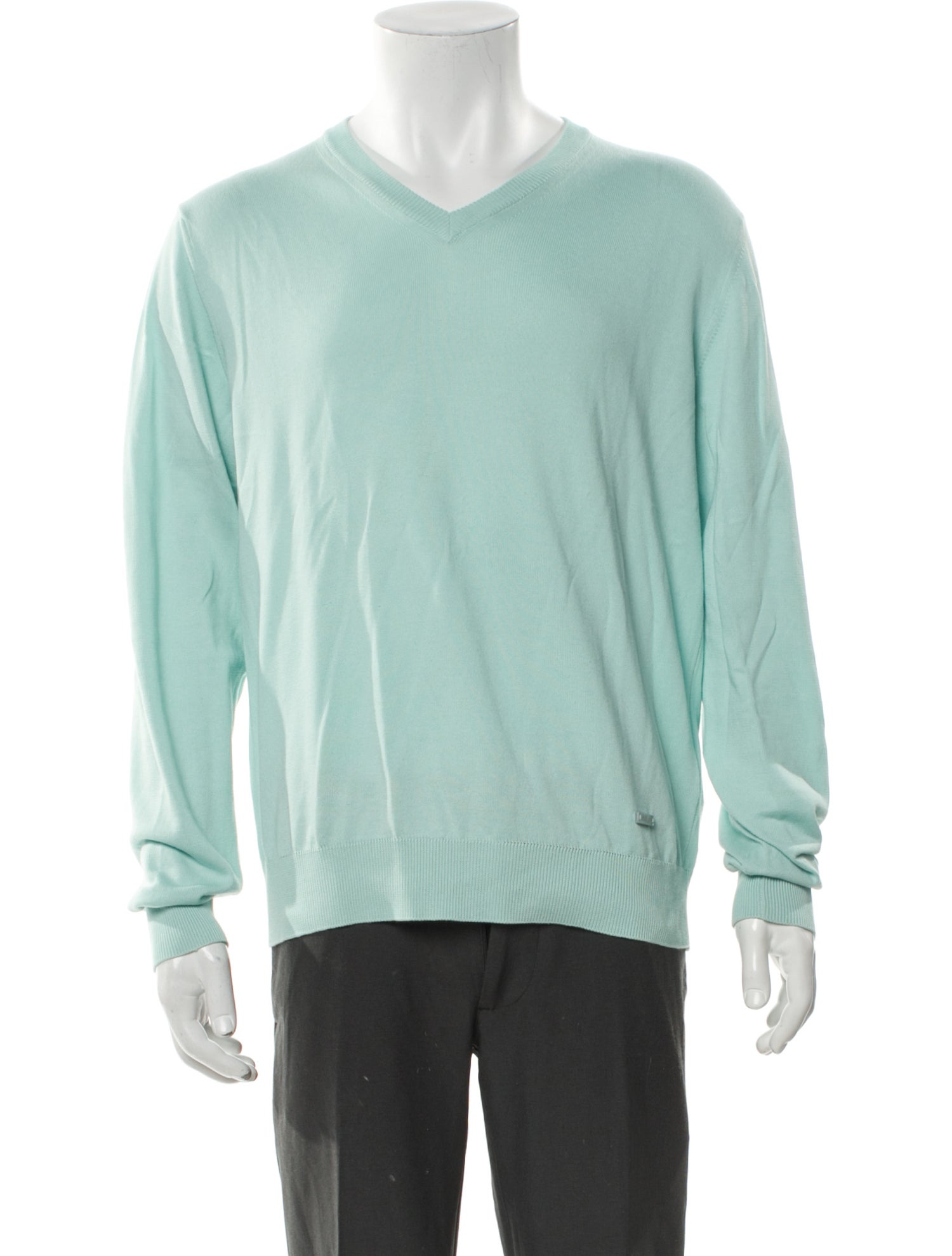 Armani Collezioni V-Neck Long Sleeve Pullover
