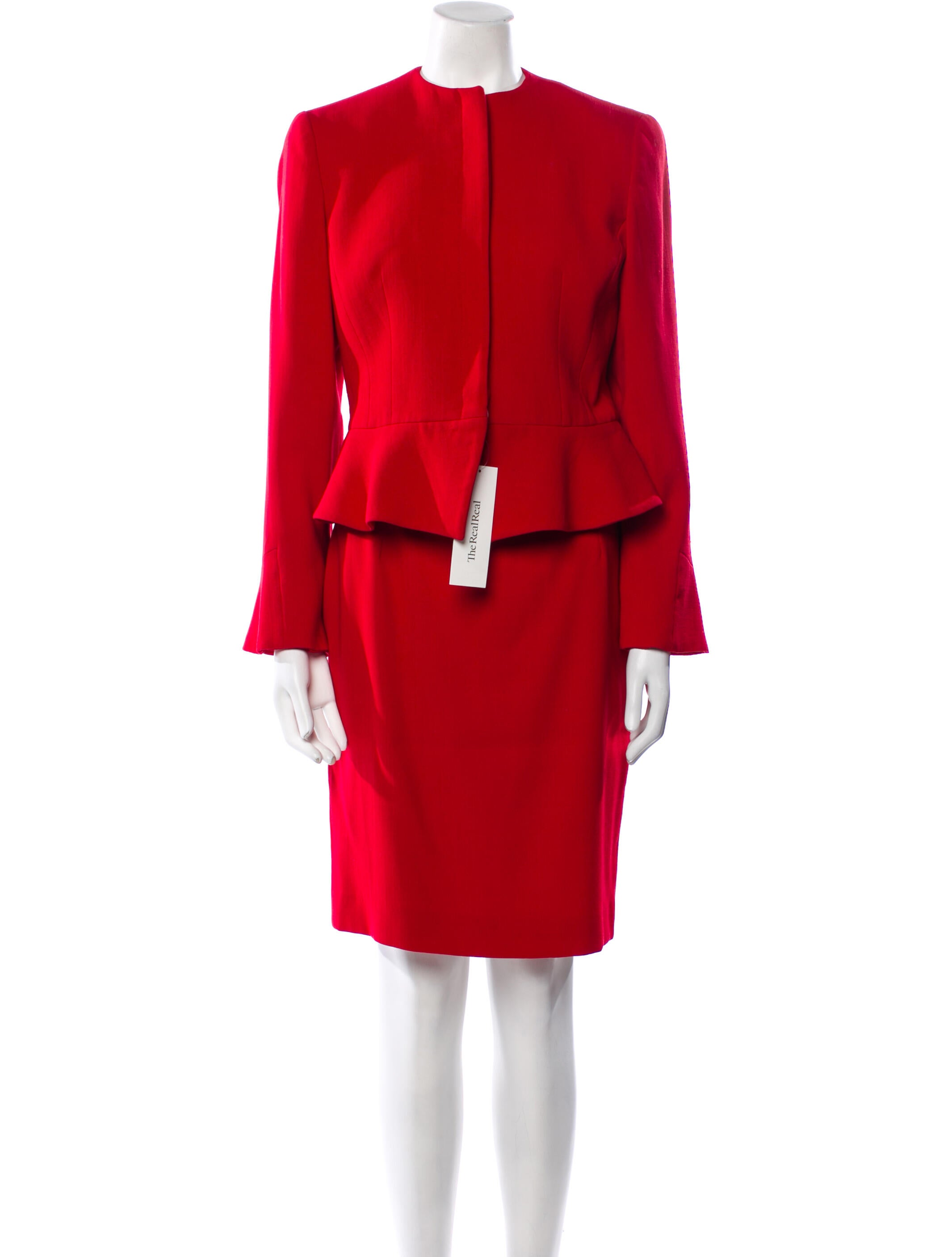 Armani Collezioni Virgin Wool Skirt Suit