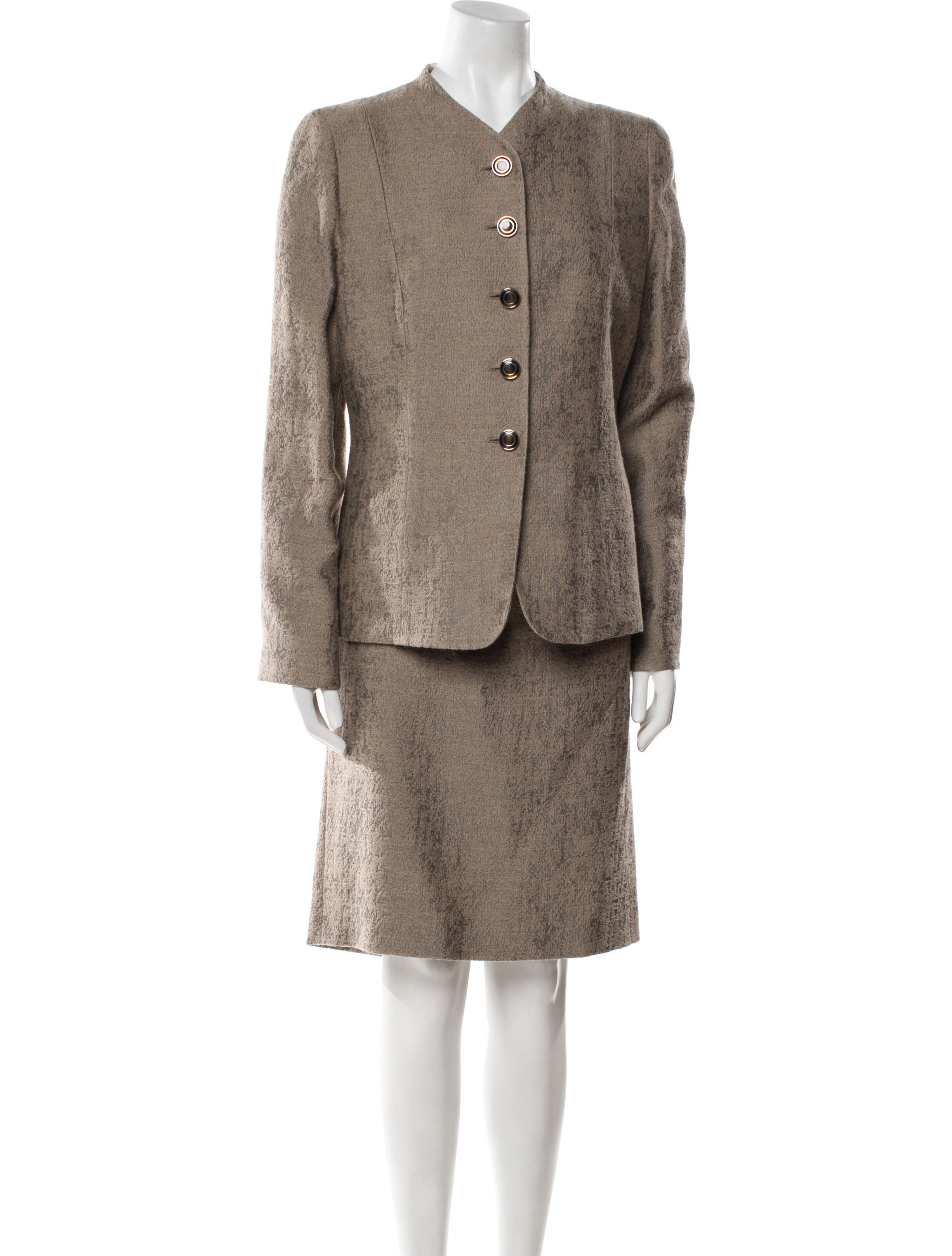 Armani Collezioni Wool Skirt Set