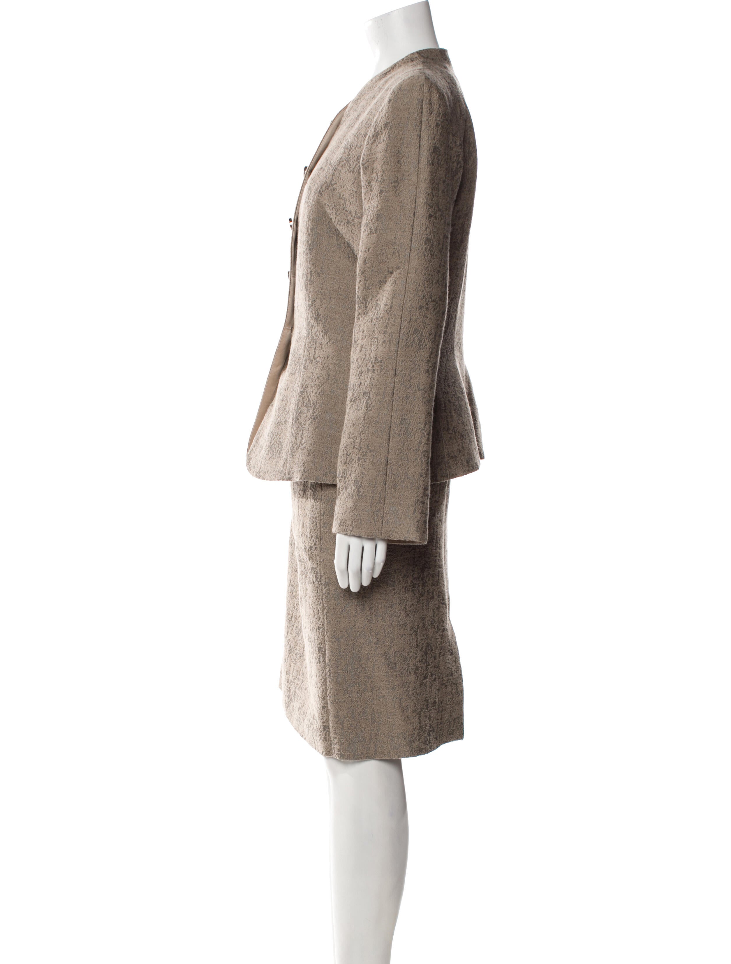 Armani Collezioni Wool Skirt Set