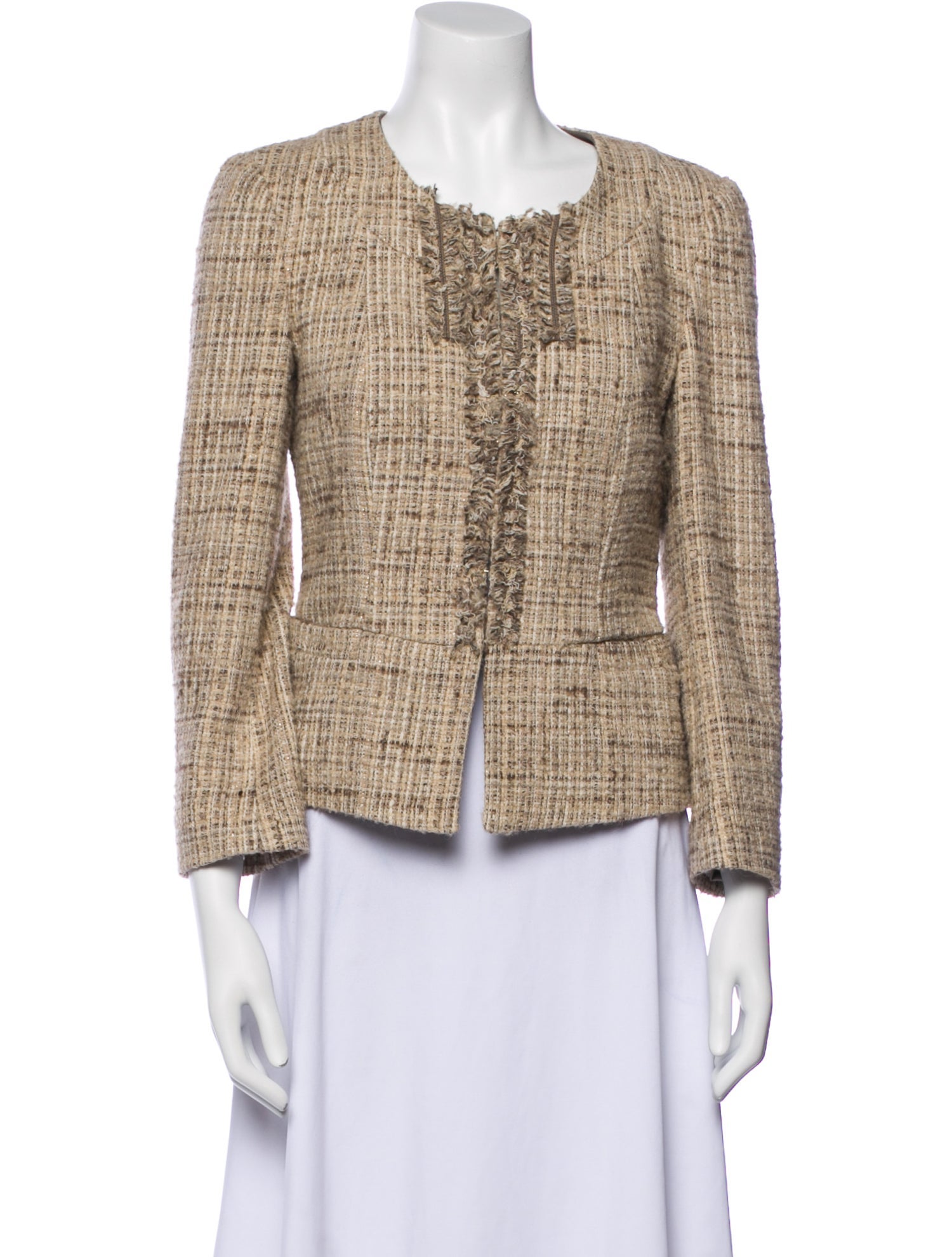 Armani Collezioni Tweed Pattern Jacket