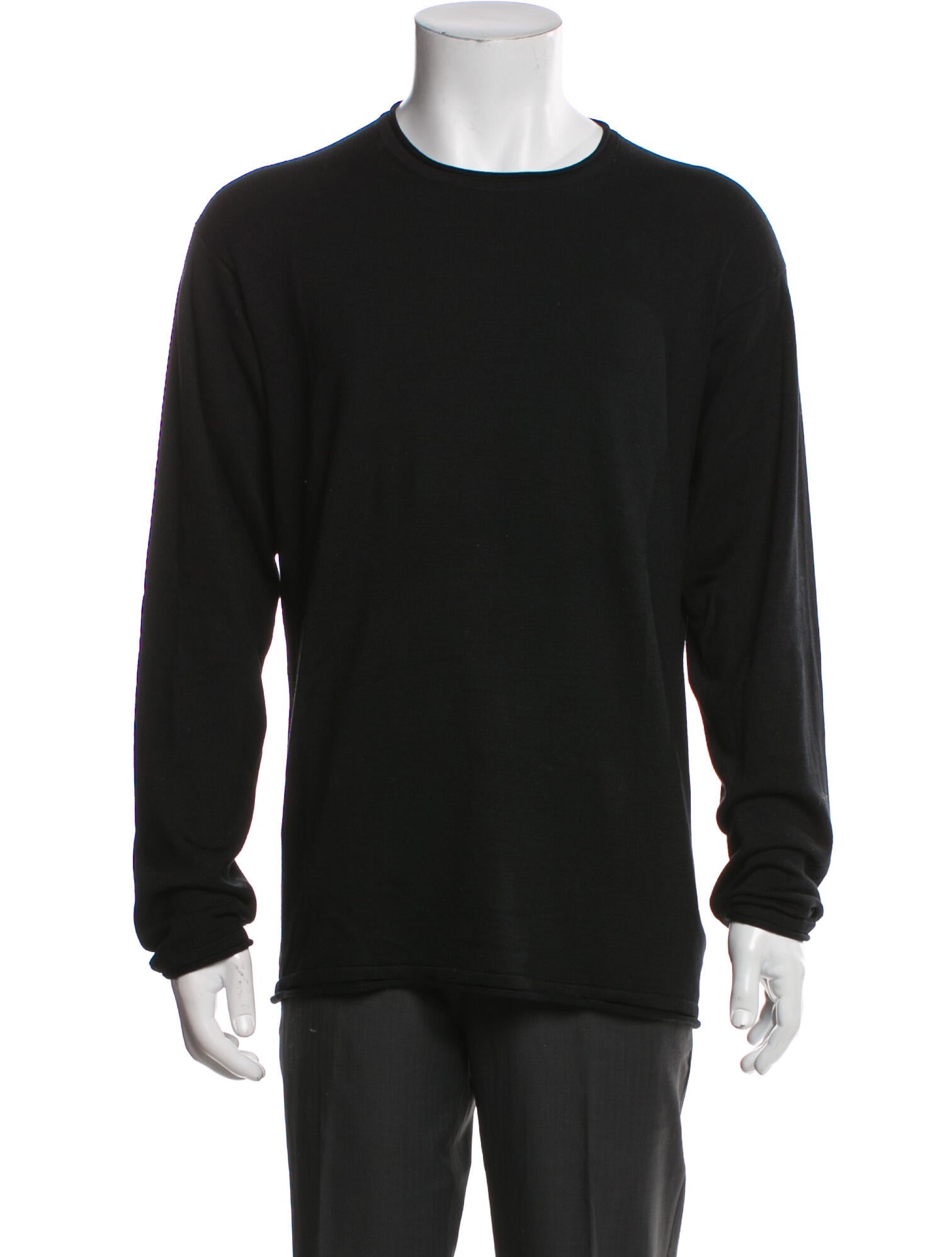 Armani Collezioni Silk Crew Neck Pullover