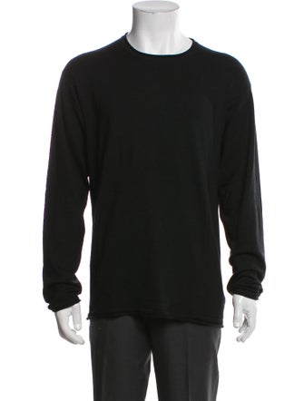 Armani Collezioni Silk Crew Neck Pullover