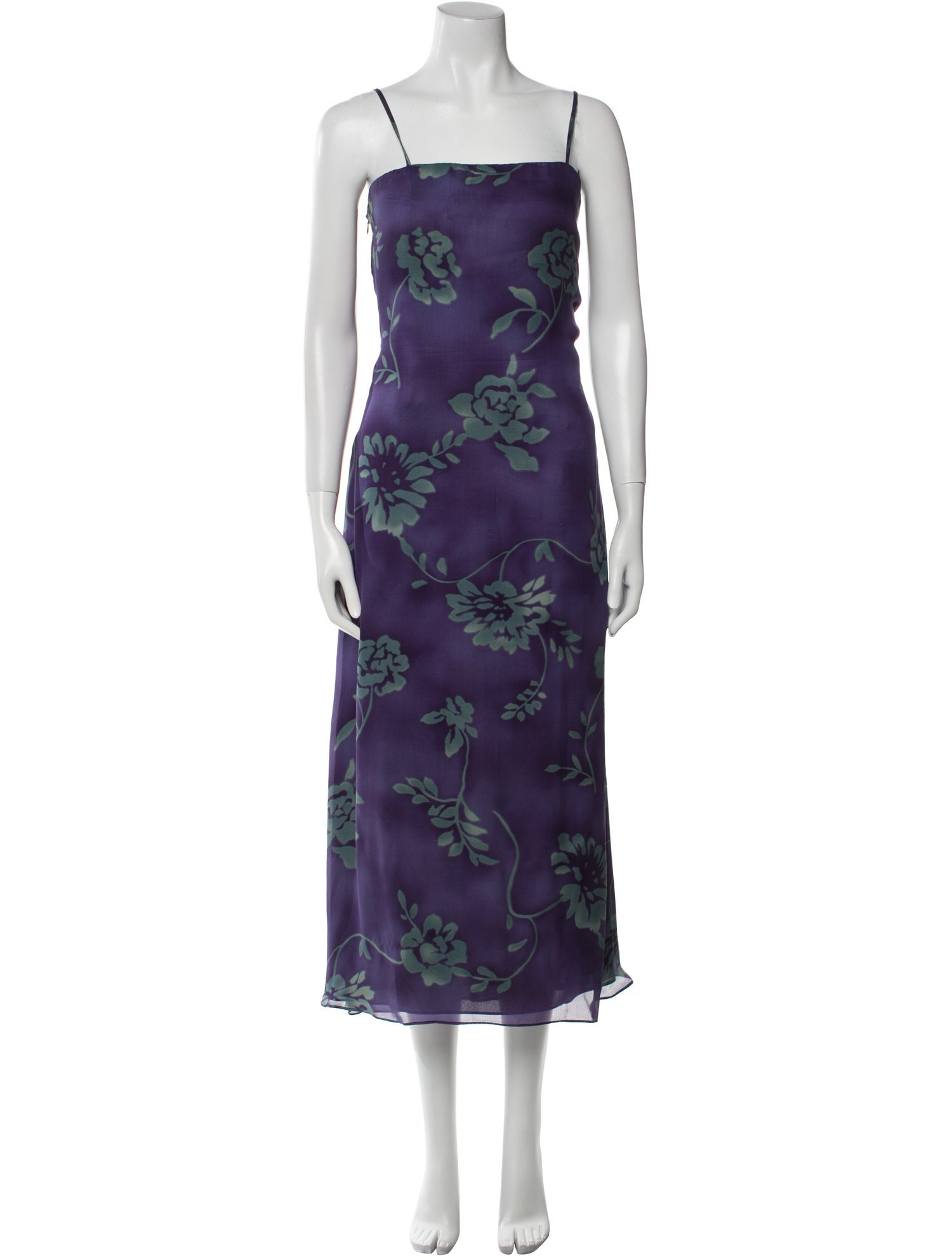 Armani Collezioni Silk Midi Length Dress