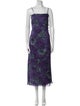 Armani Collezioni Silk Midi Length Dress