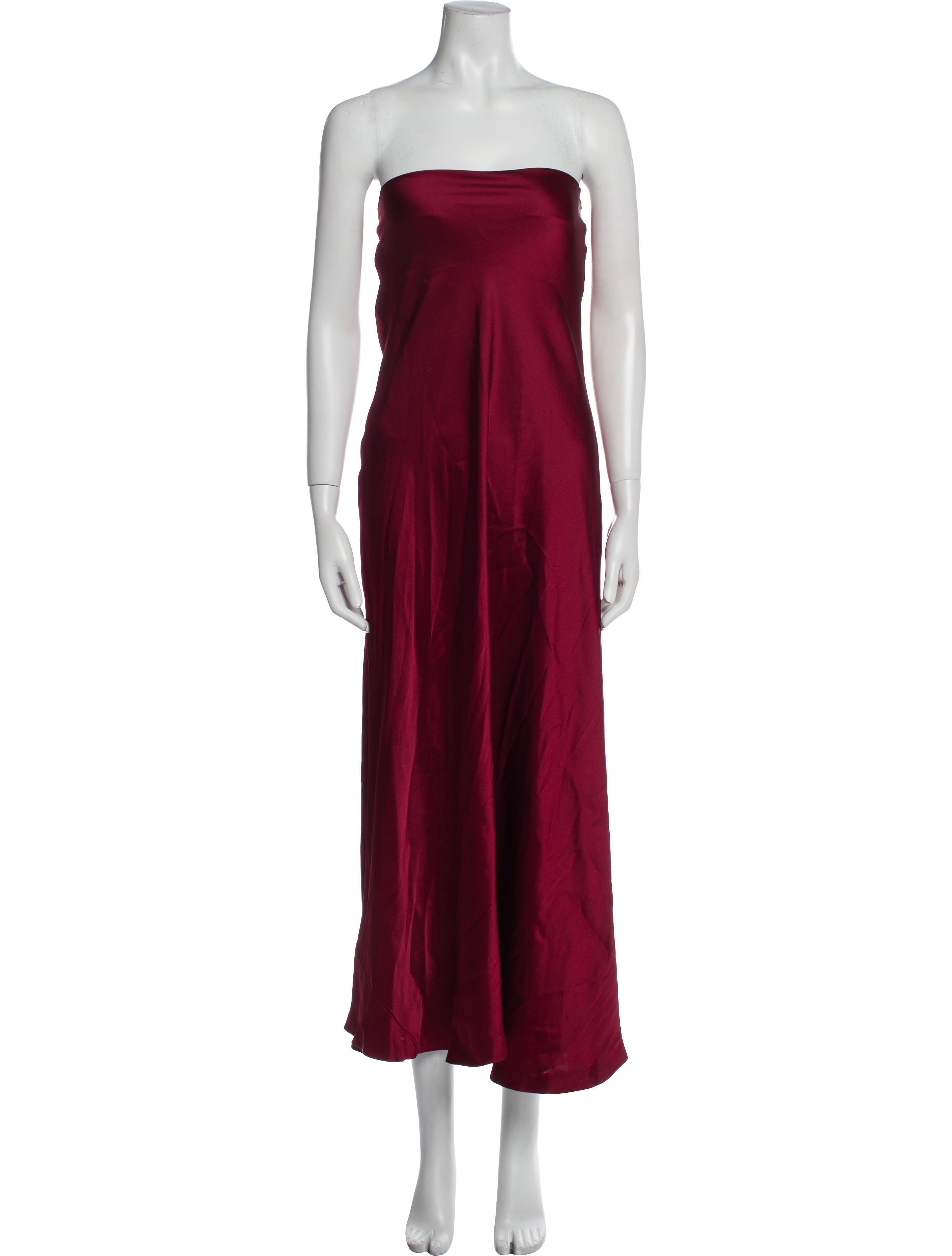 Armani Collezioni Strapless Midi Length Dress