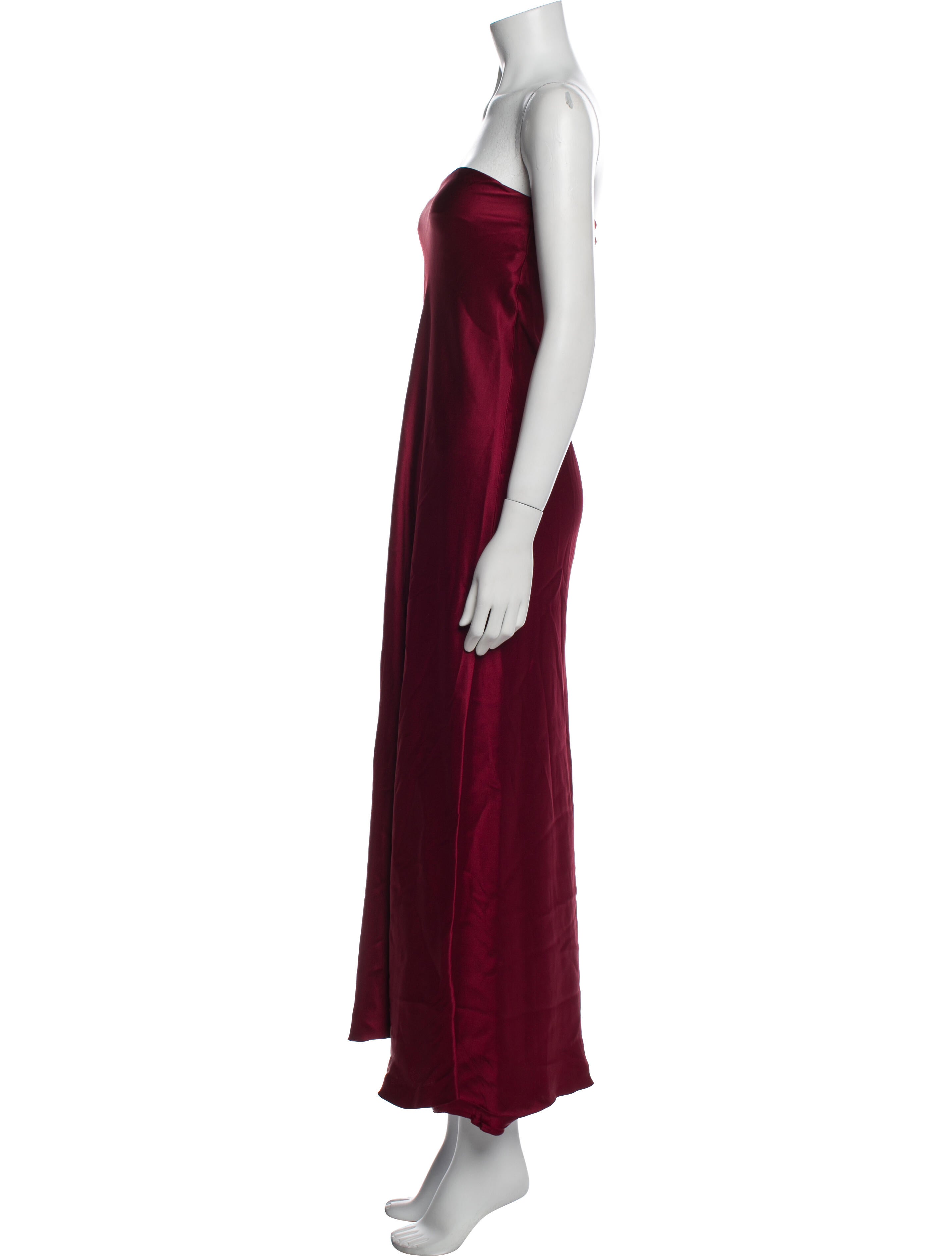 Armani Collezioni Strapless Midi Length Dress