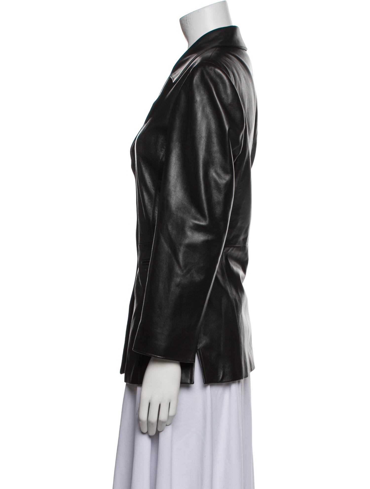 Armani Collezioni Leather Blazer