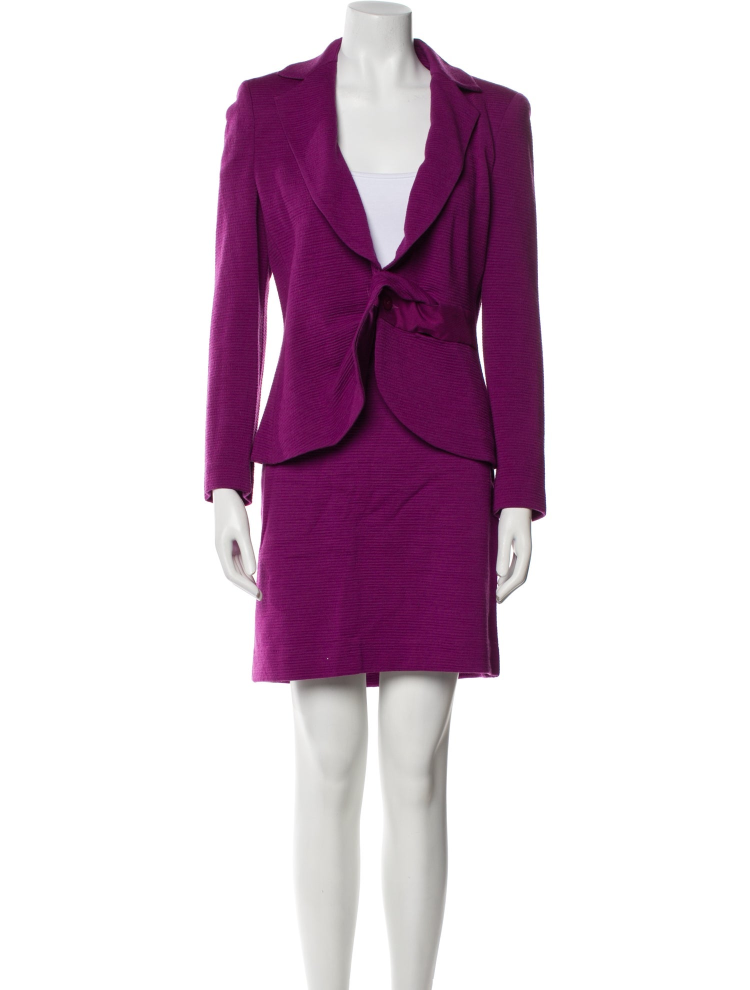 Armani Collezioni Wool Skirt Suit
