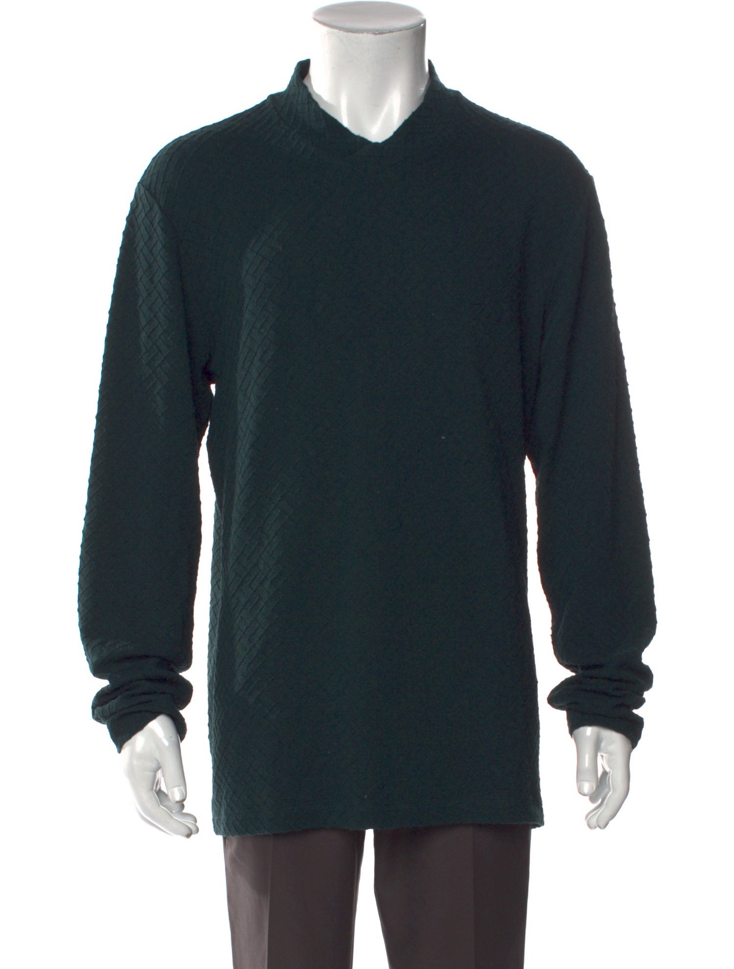 Armani Collezioni Crew Neck Long Sleeve Polo Sweater