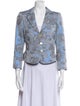 Armani Collezioni Floral Print Blazer