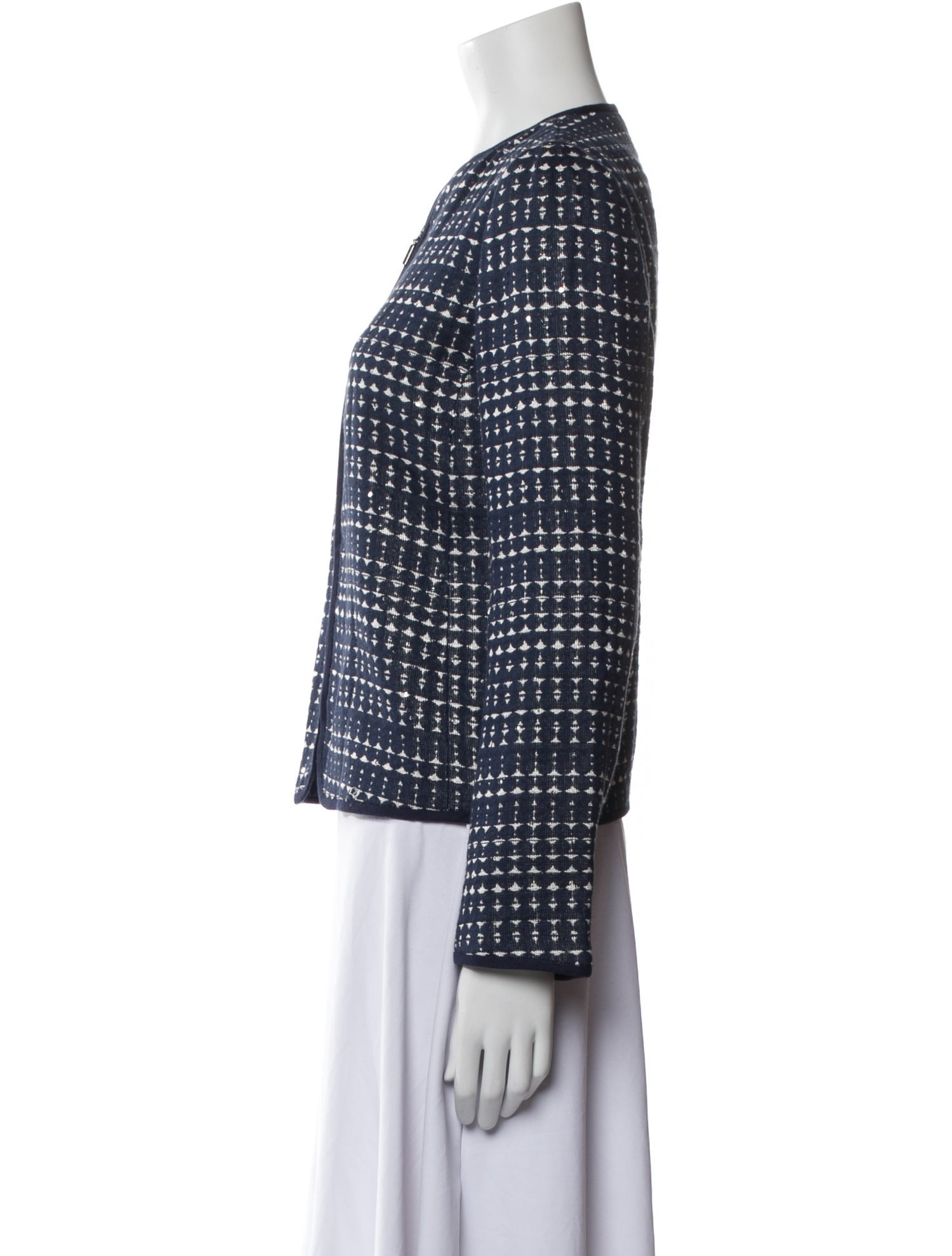 Armani Collezioni Plaid Print Evening Jacket