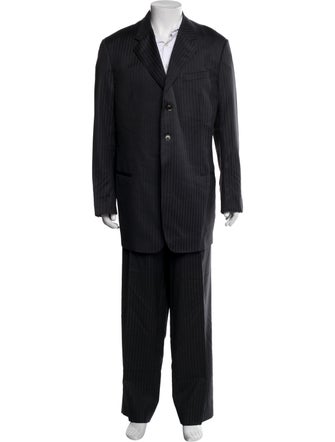 Armani Collezioni Wool Striped Two-Piece Suit