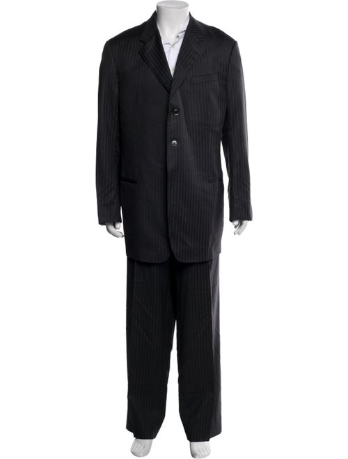 Armani Collezioni Wool Striped Two-Piece Suit