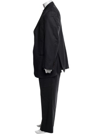 Armani Collezioni Wool Striped Two-Piece Suit
