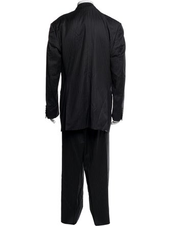 Armani Collezioni Wool Striped Two-Piece Suit