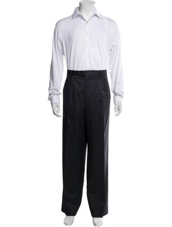 Armani Collezioni Wool Striped Two-Piece Suit