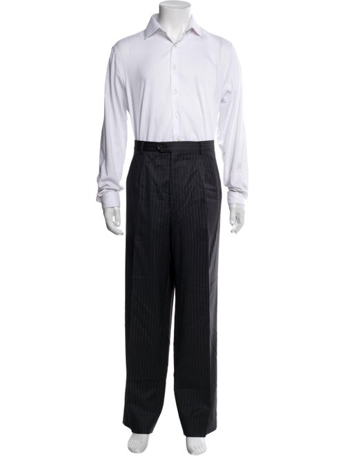 Armani Collezioni Wool Striped Two-Piece Suit