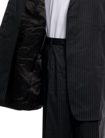 Armani Collezioni Wool Striped Two-Piece Suit