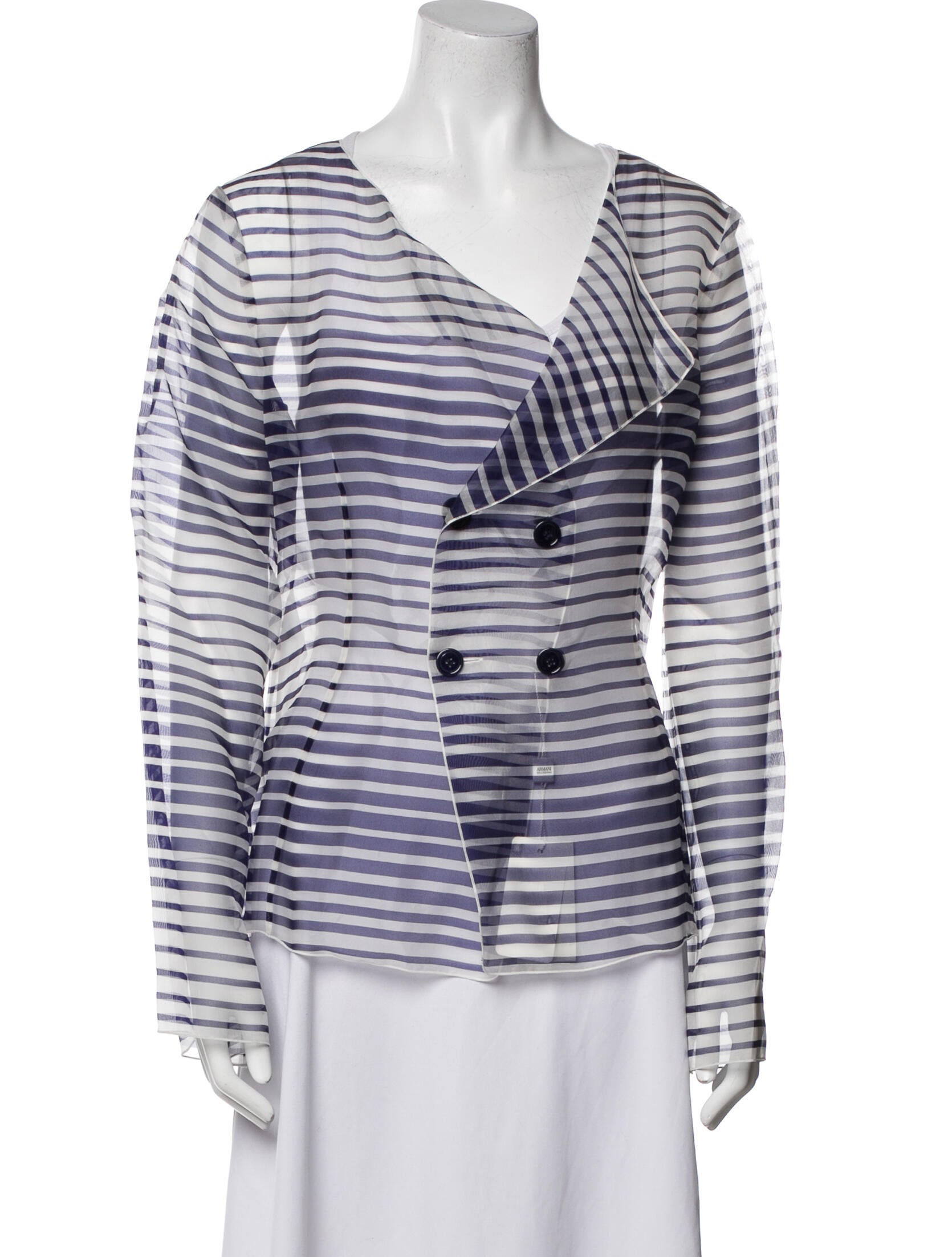 Armani Collezioni Silk Striped Blazer w/ Tags
