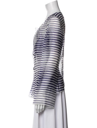 Armani Collezioni Silk Striped Blazer w/ Tags