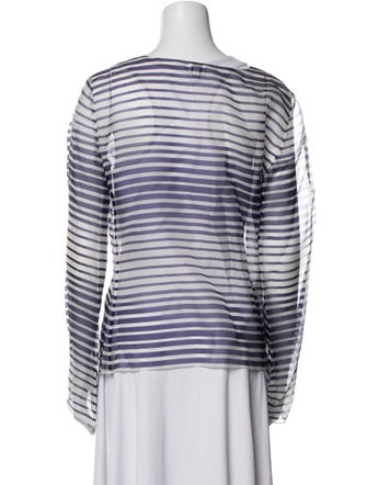 Armani Collezioni Silk Striped Blazer w/ Tags