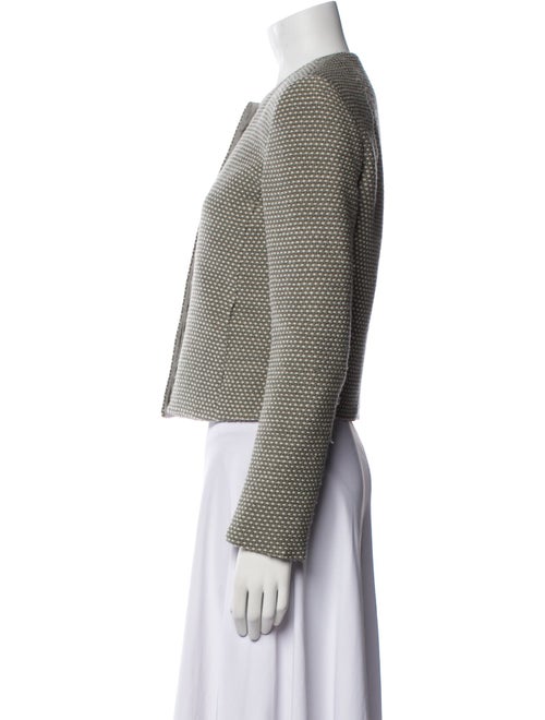 Armani Collezioni Virgin Wool Striped Evening Jacket