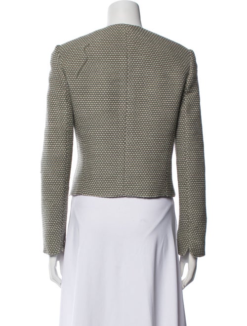 Armani Collezioni Virgin Wool Striped Evening Jacket