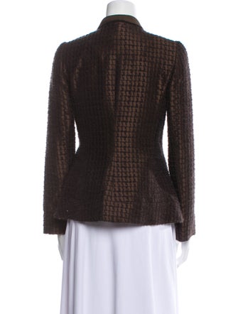 Armani Collezioni Virgin Wool Striped Blazer