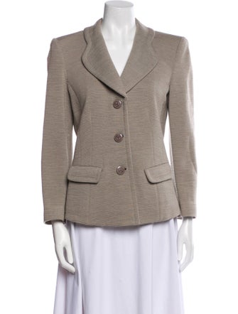 Armani Collezioni Wool Striped Blazer