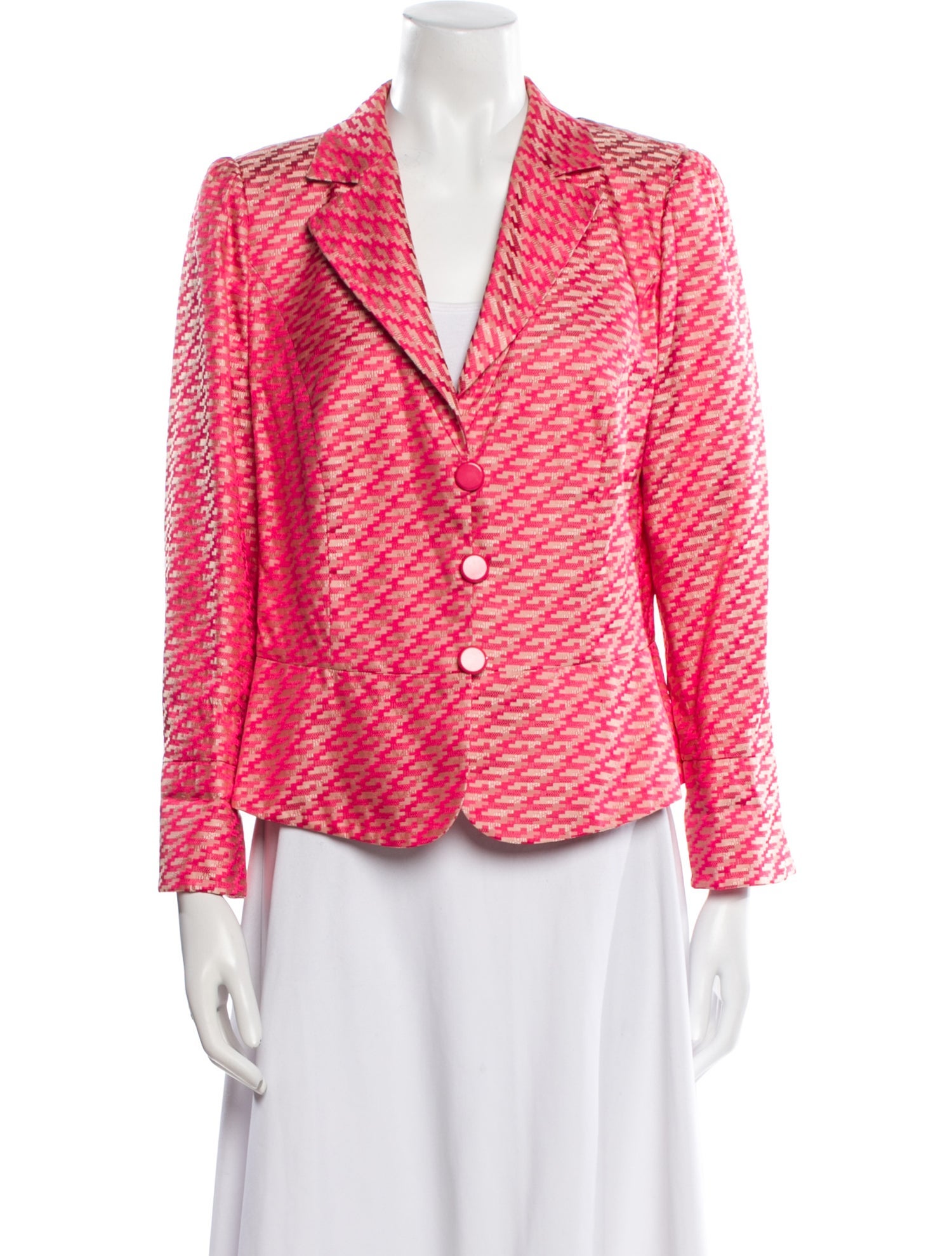 Armani Collezioni Tweed Pattern Blazer