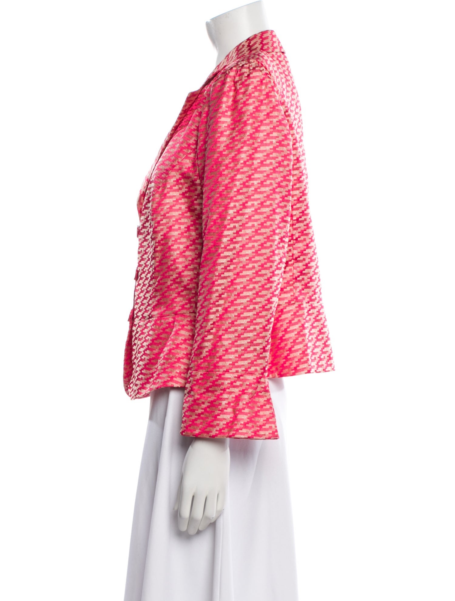 Armani Collezioni Tweed Pattern Blazer