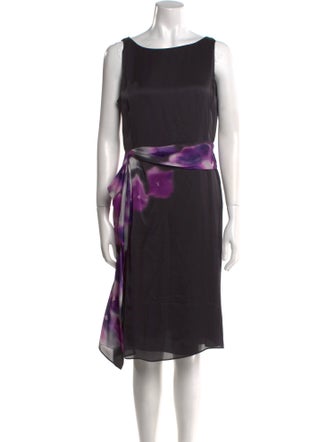 Armani Collezioni Silk Knee-Length Dress